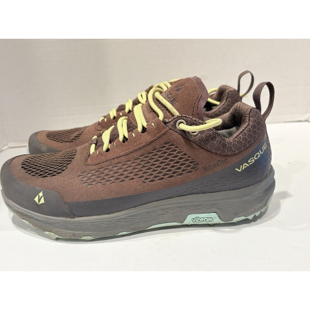 Vasque Shoes Womens Size 6.5 Brown Vibram Megagrip Trail Hiking Sneakers 7497 M